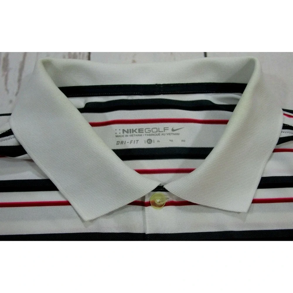 Nike Mens Dri Fit Golf Shirt Polo XL Deutsche Bank Championship logo TPC Dri-fit